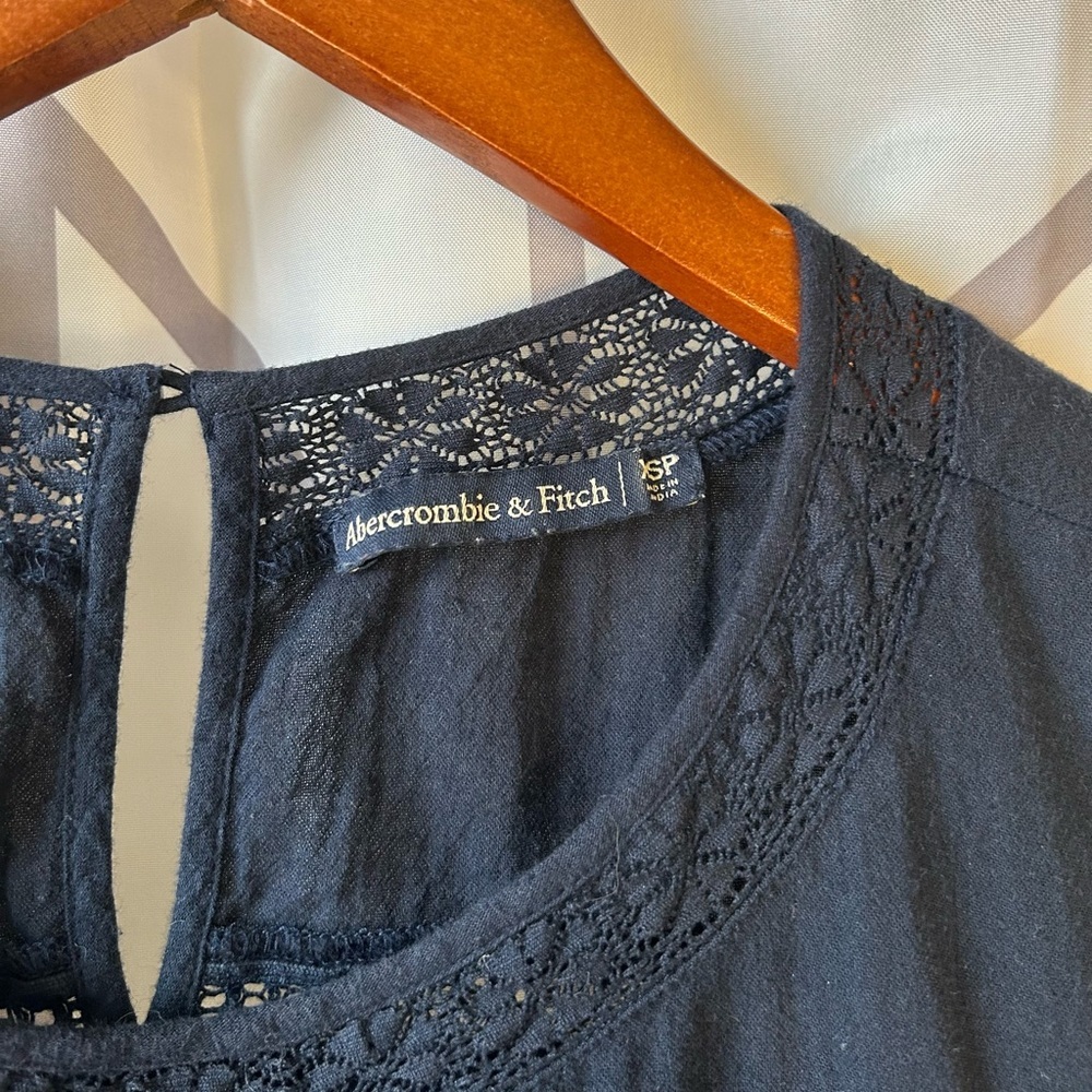 Abercrombie & Fitch Navy Floral Mini Dress - Picture 2 of 4
